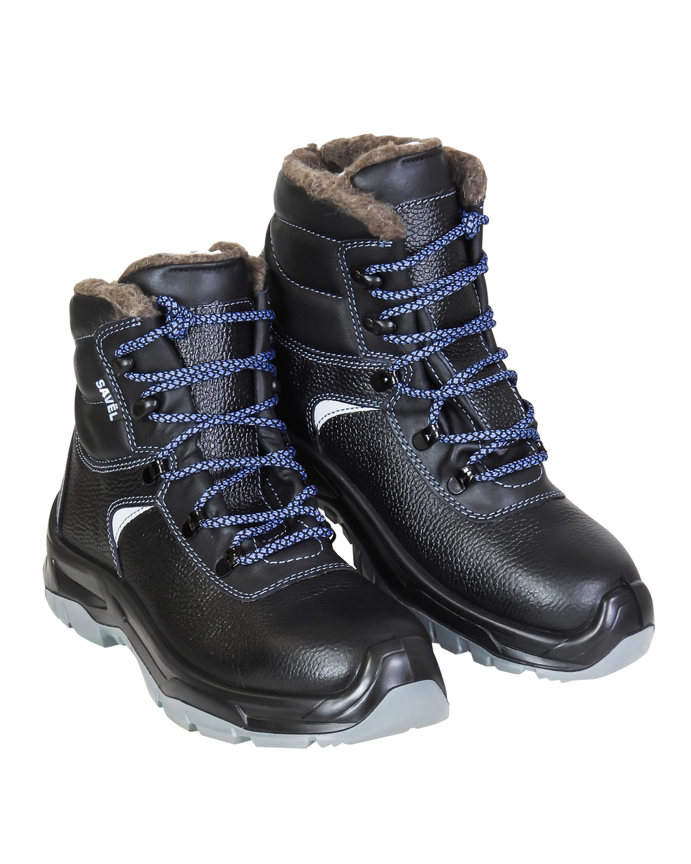 Ботинки SAVЁL-ГЕРМЕС-ЗИМА кожа, шерстин, МП, ПУ-ТПУ