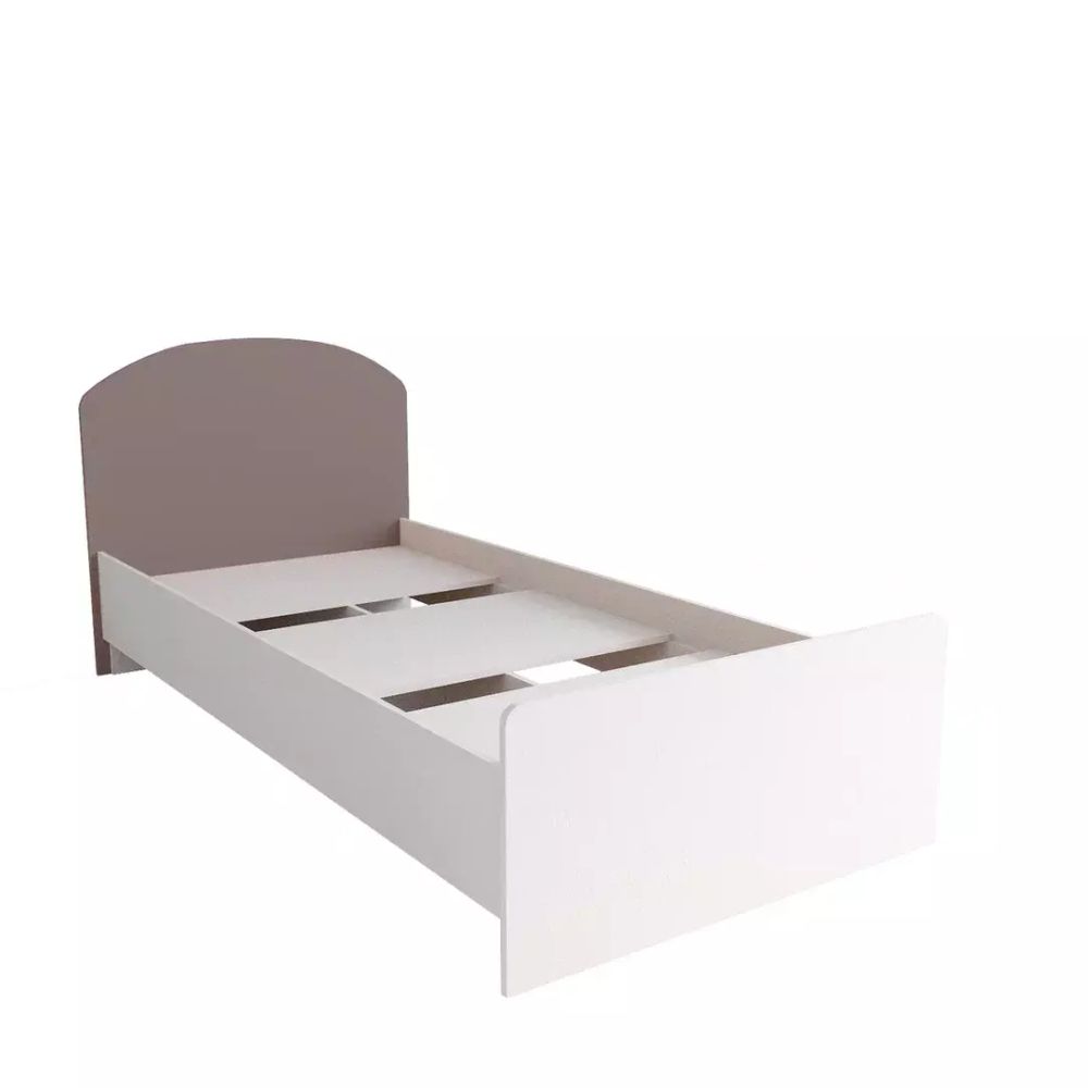 Кровать «Лавис» КРД 900.1 (белый/белый софт), ЛДСП\МДФ, ДСВ Мебель