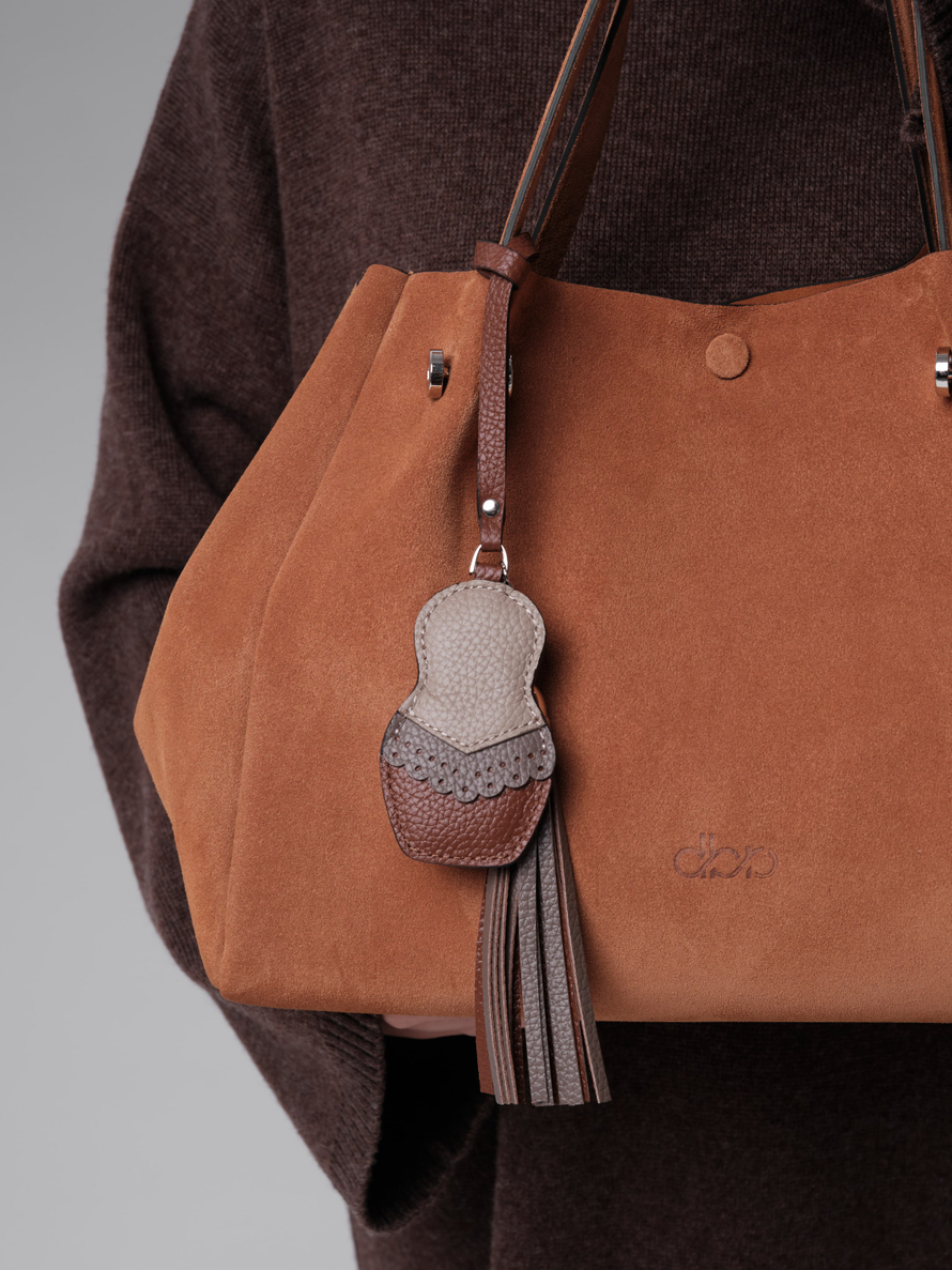 Замшевая сумка Vasilisa DBR 31210 вуд/велюр