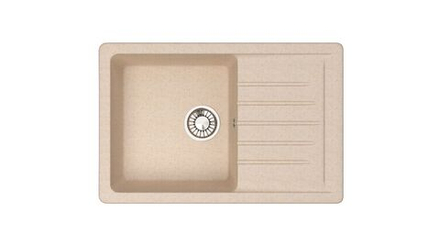 Кухонная мойка GLANZ J016-G39 740x490мм Слоновая кость
