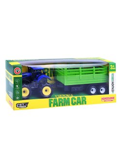 Игрушка Трактор Фермерский с тележкой (9870-1)