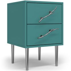 Тумба Арт Колор matte Стайл Сильвер Пастельно-синий матовый