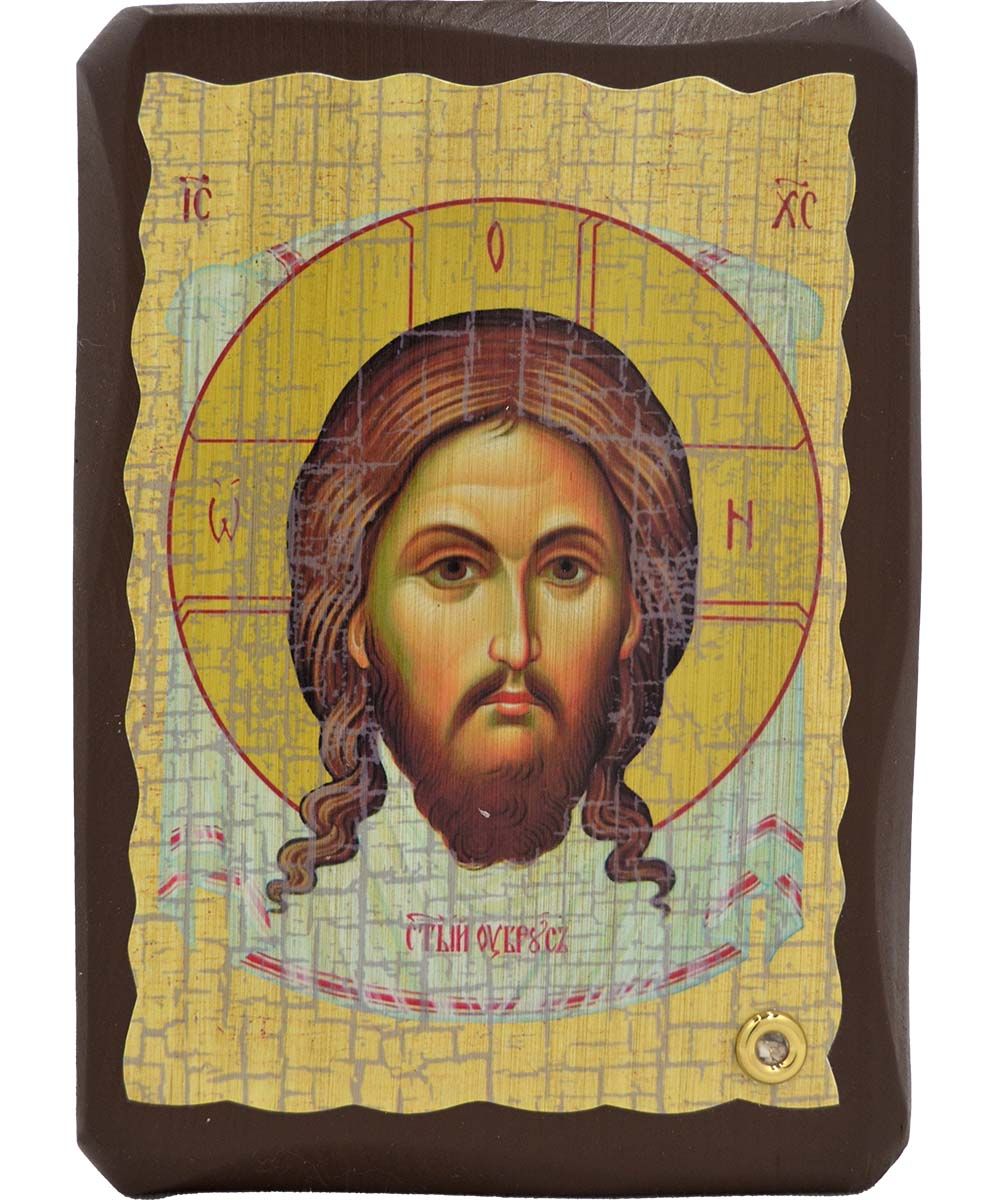 Спас нерукотворный. Афонская икона под старину с мощевиком.