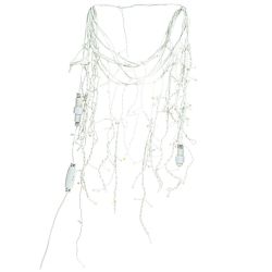 GAEM Электрогирлянда (125 белых LED, черный шнур)