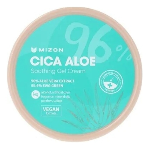 MIZON  Успокаивающий гель-крем с экстрактами алоэ и центеллы азиатской - CICA ALOE SOOTHING GEL CREAM ,300 г