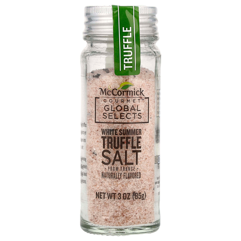 McCormick Gourmet Global Selects, соль с белым летним трюфелем из Франции, с натуральным вкусом, 85 г (3 унции)