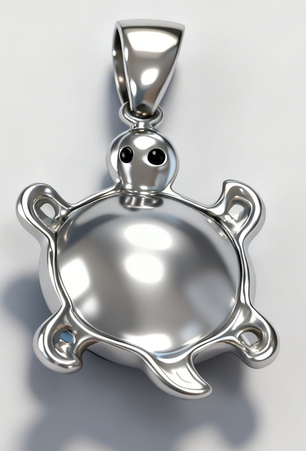Ювелирная подвеска"Черепаха" из серебра с эмалью