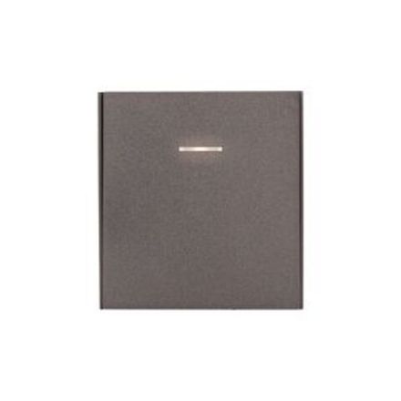 Выключатель STRONG 1 кл проходной (переключатель) с подсветкой 10А с/у графит KRANZ