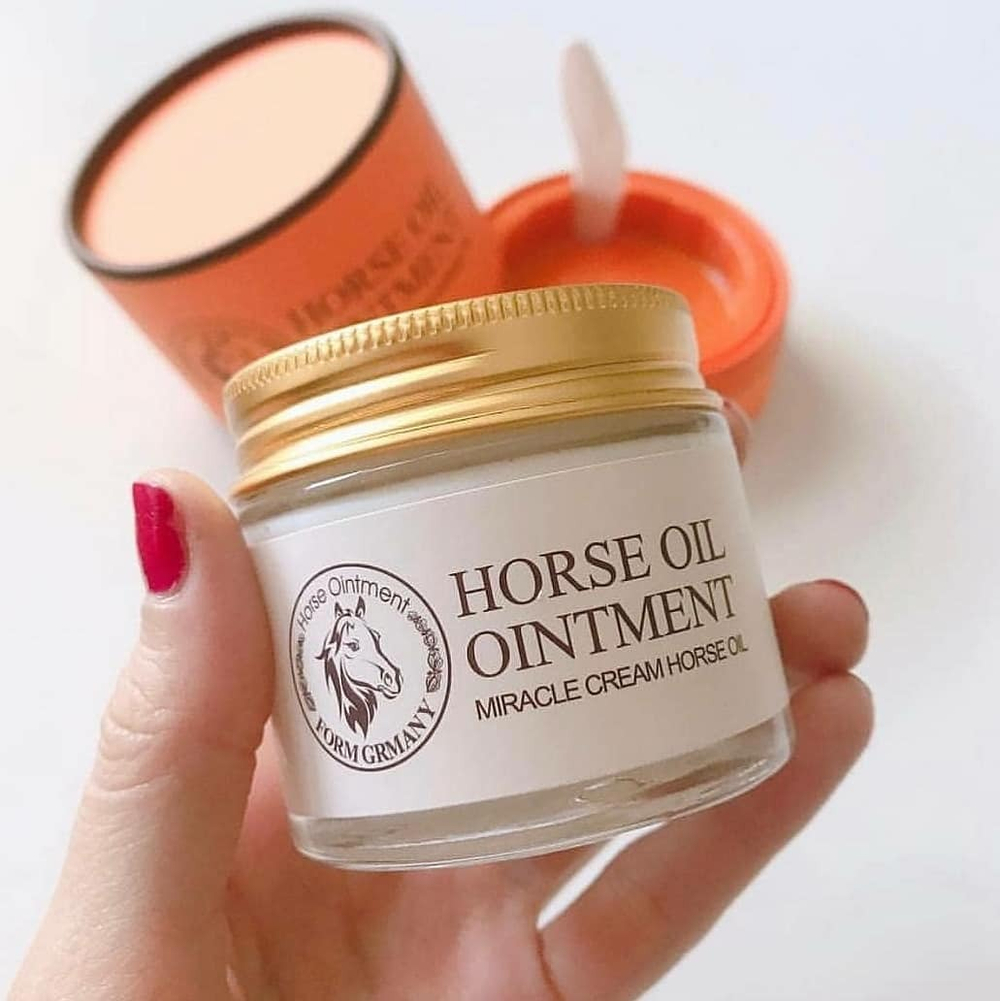 Антивозрастной крем для лица с лошадиным жиром, 70г