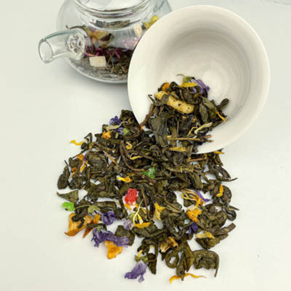 Зеленый чай BERRY-TEA "Фруктовый вальс"  | 18гр под стакан | Эконом
