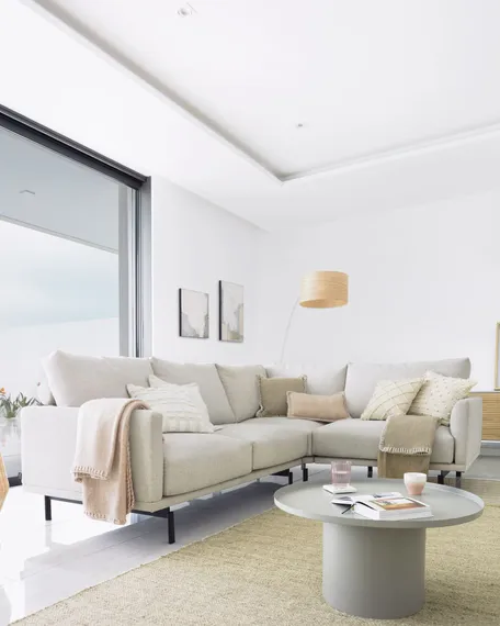 Журнальный стол Fleksa Ø72 см серый