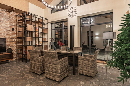 Обеденный комплект ROYAL FAMILY LUDWIG+FIONA серый