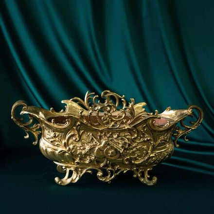 Винтаж: Бронзовый французский жардиньер в стиле Людовика XV