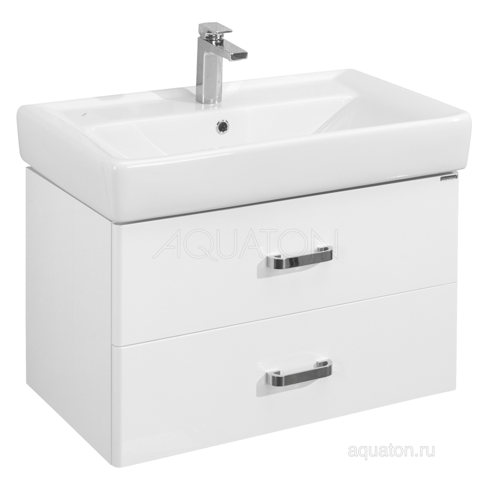 Тумба под раковину AQUATON Америна 80 Н белый 1A169401AM010