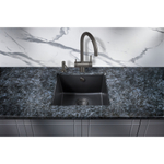 Мойка для кухни MILACIO Leon 45 Cuarzo MC.77091, черный матовый