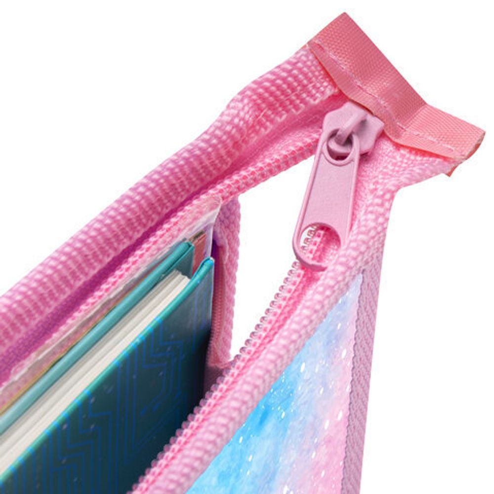 Папка для тетрадей ЮНЛАНДИЯ А4, 1 отделение, пластик, молния сверху, "Whale", 270110