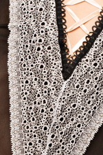 Сексуальное ками Shirley Corset SM (42-44) (Цвет: черный, белый)