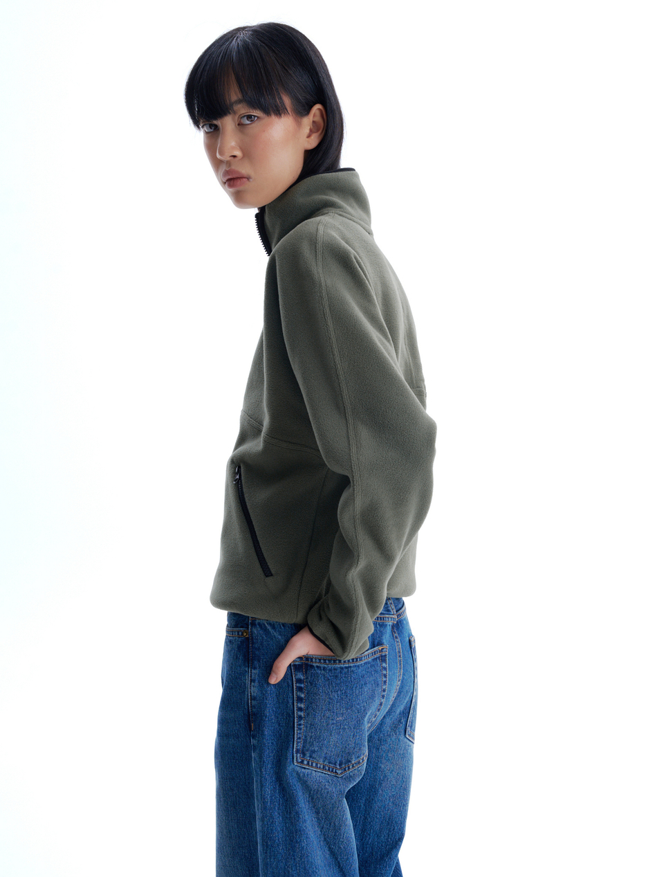 Анорак флисовый хаки