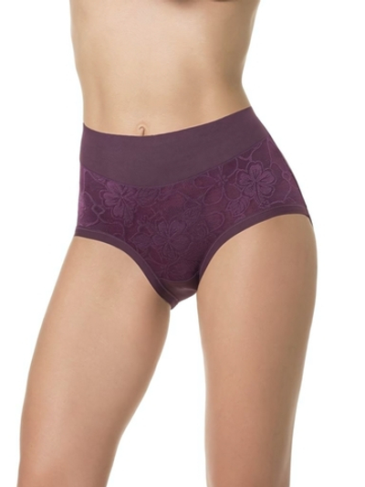 Трусы с высокой линией талии из деликатного бамбукового полотна (Размер: XL) (Цвет: черный)