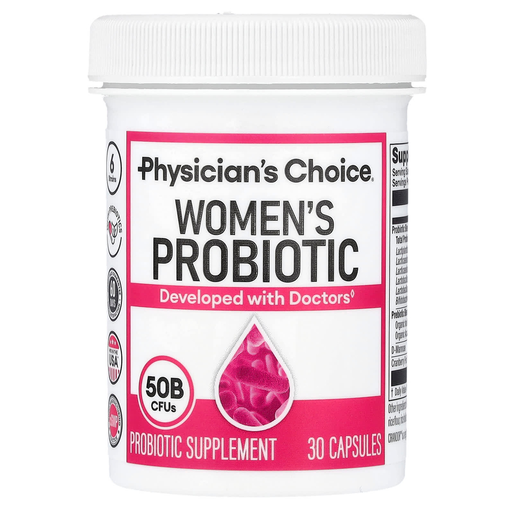 Physician's Choice, пробиотик для женщин, 30 капсул