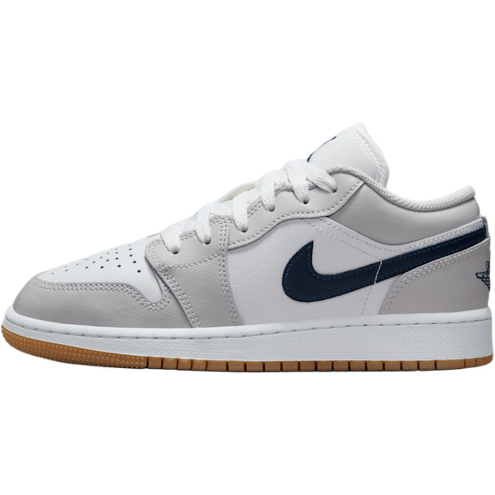 Jordan Air Jordan 1 Low top Basketball Shoes White/Gray Unisex