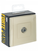 FORTE&PIANO Розетка TV проходная FP429 ваниль IEK