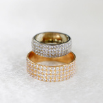 Обручальная пара в двухцветном золоте