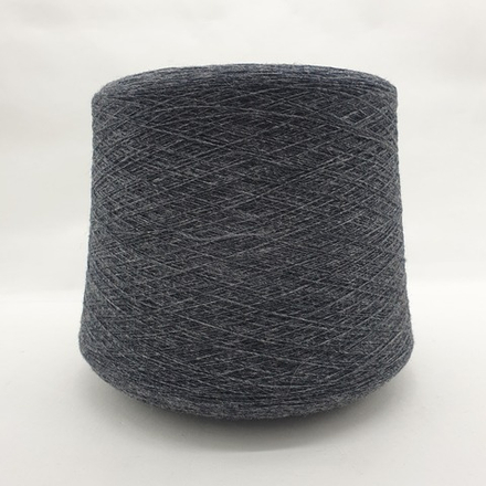 Пряжа Botto Poala Supergeelong 1/15000 (100% мериносовая шерсть кардная),1500м/100гр, графит меланж