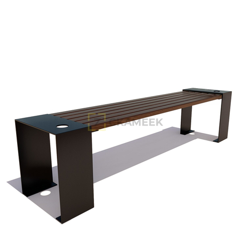 Скамейка уличная «Красногорск» (0,6 м термоясень)