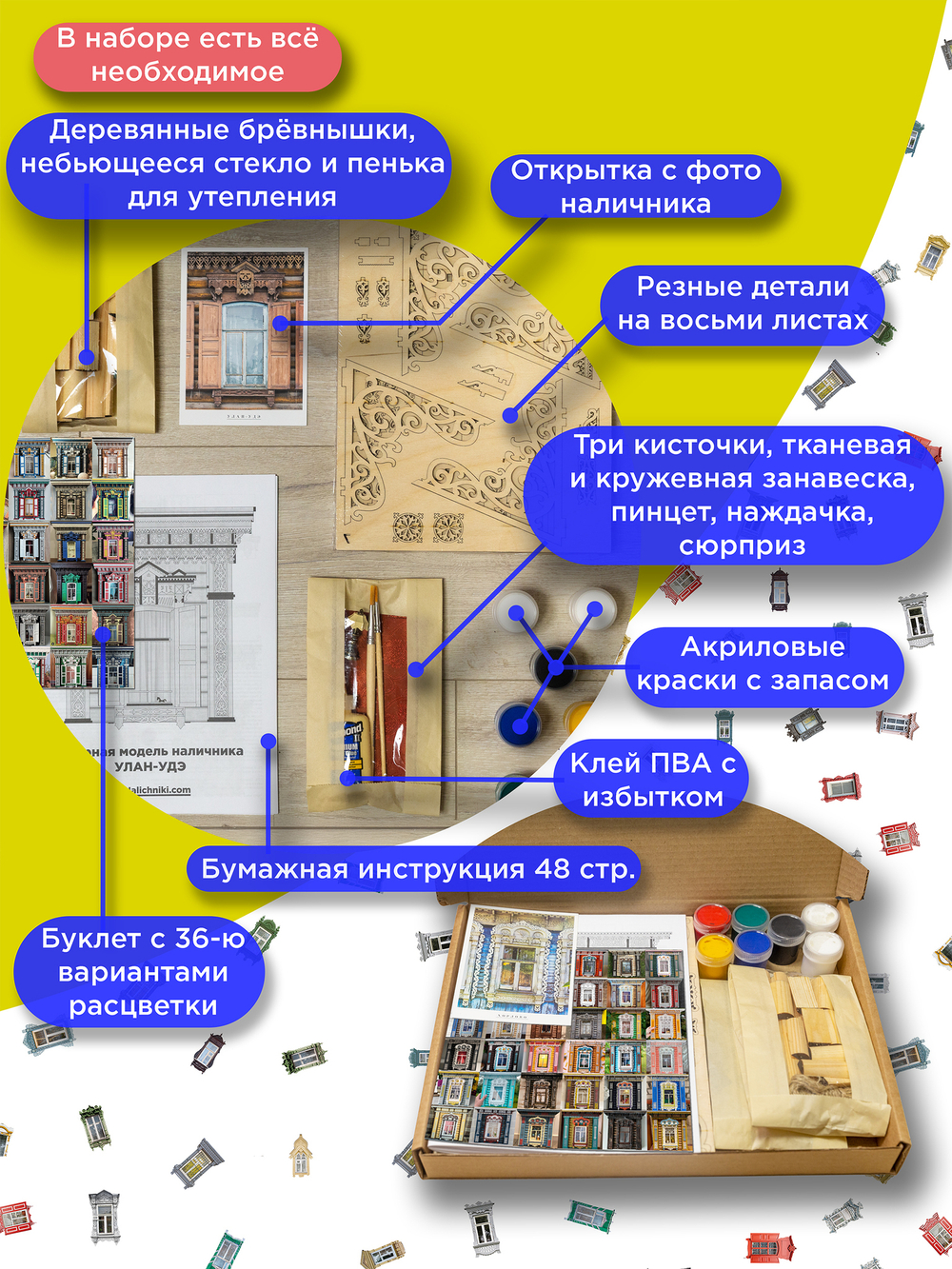Сборная модель наличника «Улан-Удэ».
