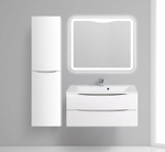 Шкаф пенал BelBagno Fly-Marino 40 L FLY-MARINO-1500-2A-SC-BL-P-L подвесной Bianco Lucido