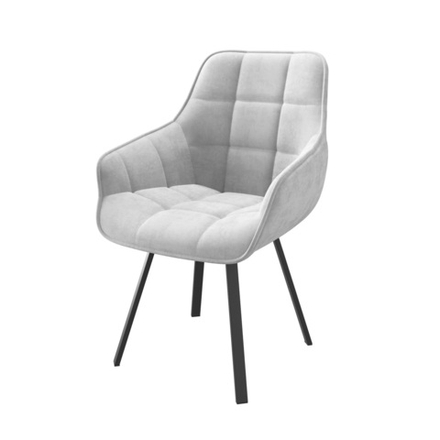 Стул ROMEO, ЧЕРНЫЙ/SILVER LUX b20