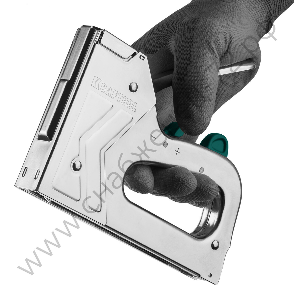 KRAFTOOL HARD-140 тип 140 (G/11/57) 20GA(6-16мм)/300/500, стальной рессорный степлер (3185)