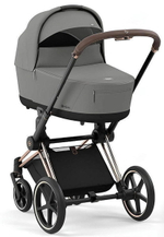 Коляска Cybex Priam IV Rosegold complete Cloud G Stone Grey Plus Base G 3 в 1 Mirage Grey