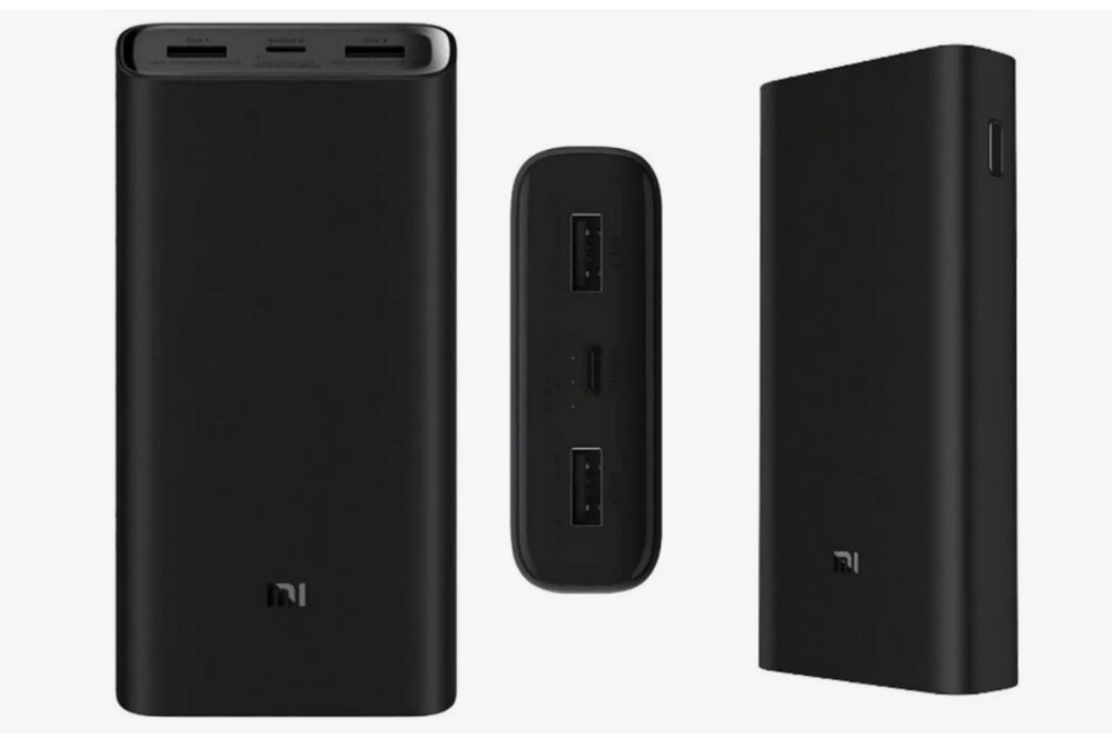 Портативный аккумулятор Xiaom Mi 3 PLM18ZM 20000 mAh QC 3.0 (черный)