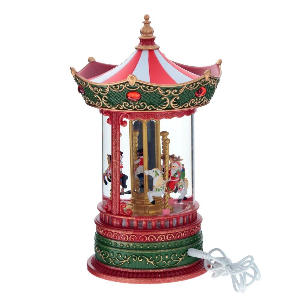 GAEM Изделие декоративное "Карусель" (подсвет, муз, вьюга, движ, 3хААА н/п + USB), L16 W14 H25 см