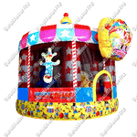 Детский надувной батут "Шатёр цирка" 4*4*4 м