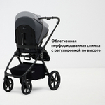 Детская коляска Rant Teo Soft 3 в 1 с автокреслом Evomax Grey Graphite