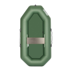 Лодка надувная для рыбалки Тонар Бриз 190 гребки + жесткое сиденье зеленый