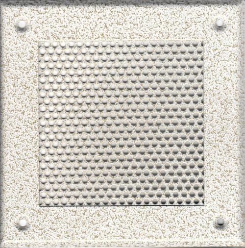 Решётка 210*210 белый антик, кружок