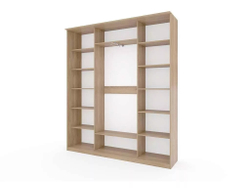 Шкаф купе Модерн 2362х450 4-х дверный 3-х секционный фотопечать №4 ясень