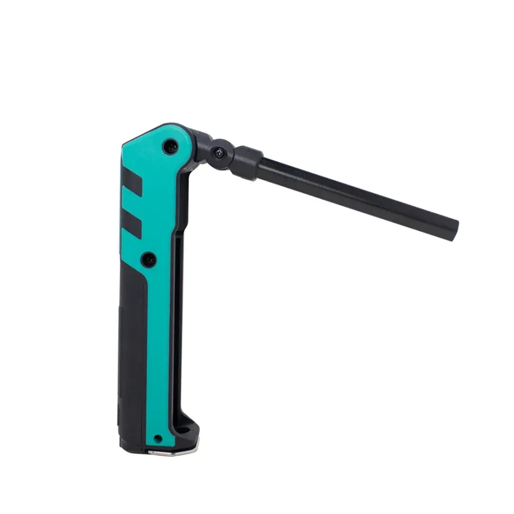 Лампа светодиодная аккумуляторная с магнитом(5W/3WCOB,150/360Lumen,3.7V,2000mAh,t зарядки 4ч,USB провод,защита гнезда зарядки,поворотная 270гр) RockForce##Rock FORCE RF-EL2301