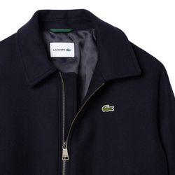 Мужская теннисная куртка Lacoste Zip-Up Padded Wool Aviator - navy blue