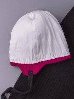 Шапка для девочки осенняя и шарф с ушками