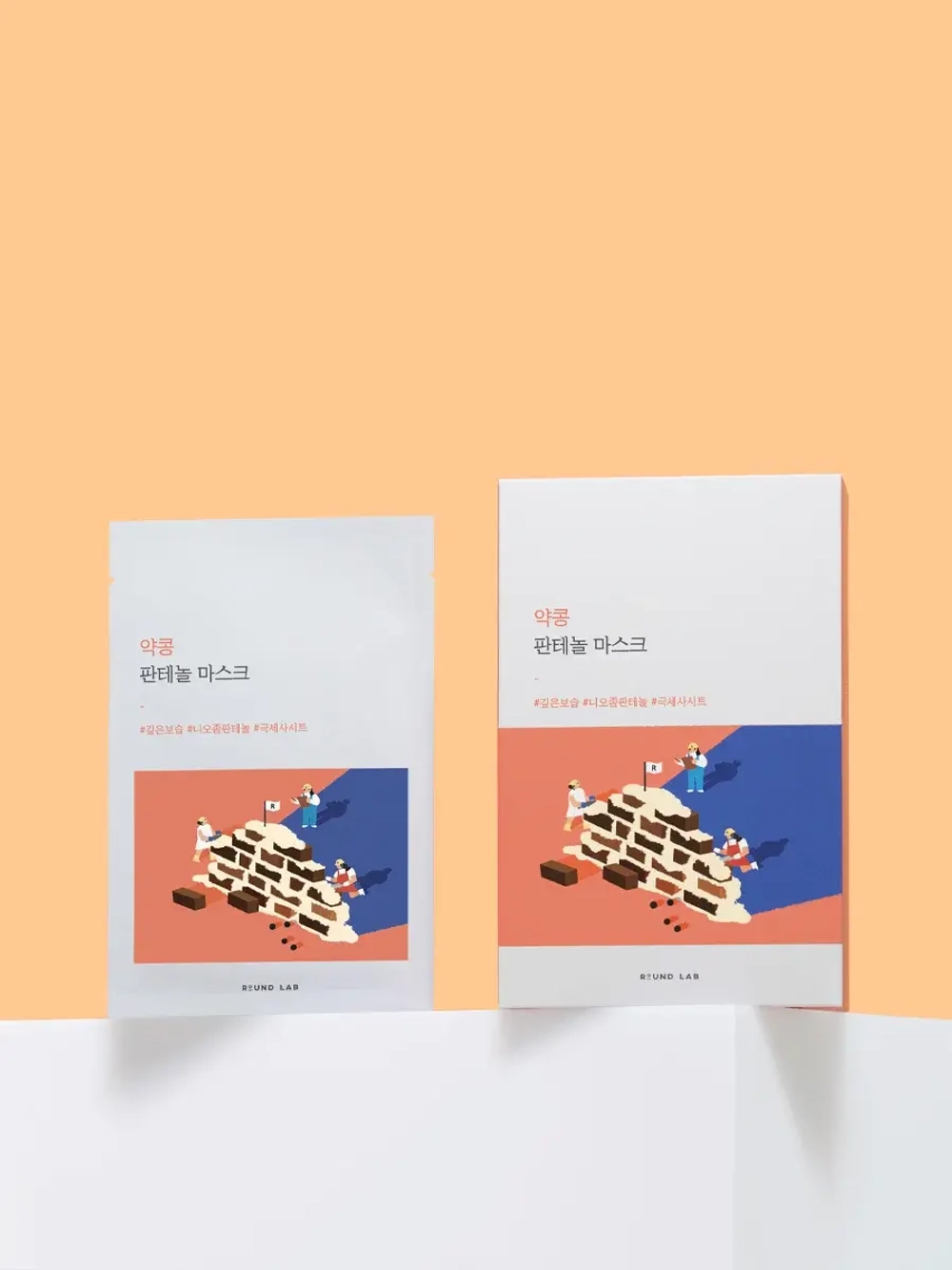 Round Lab Питательная тканевая маска с пантенолом и чёрной соей Soybean Panthenol Mask 25 мл х 10 шт