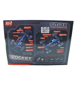 Радиоуправляемый монстр Remo Hobby SMAX Brushless (синий) 4WD 2.4G 1/16 RTR