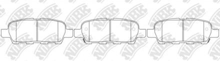 Тормозные колодки NIBK PN-2466 (AN-654)