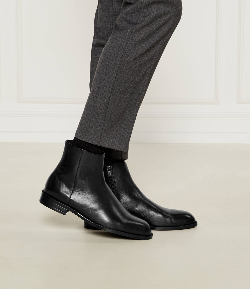 Кожаные высокие сапоги Tayil BOSS BLACK - черный(50529151)