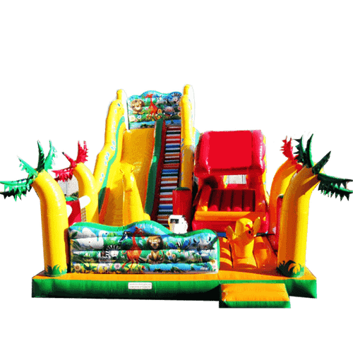 Детский надувной батут-горка "Африка"