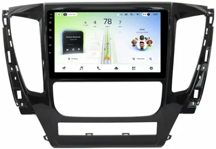 Магнитола для Mitsubishi Pajero Sport 3 2016-2020 АКПП (поддержка 360, климата и БК) - Teyes CC4L монитор 9" IPS на Android 14, Snapdragon 662, CarPlay, 4G SIM-слот